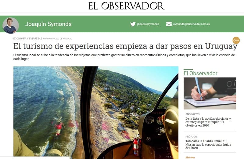 Andrés Gil (5M Travel Group) atiende a varios informativos de televisión